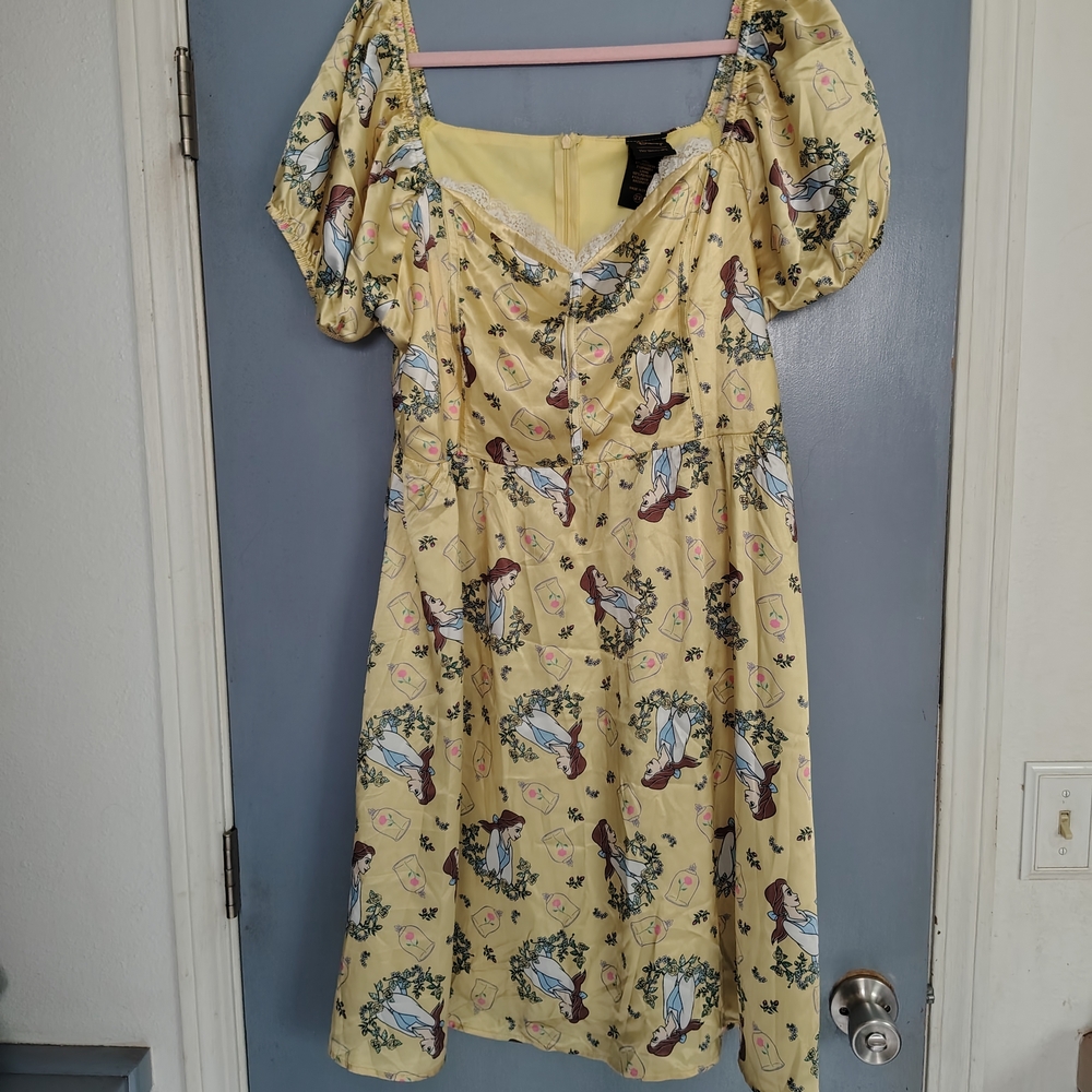 Yellow Floral Women's Dress